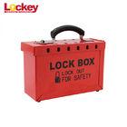 Customized Metal Group Loto Box Portable Lock Out Tag Out Lock Box 12 Padlock Capacity