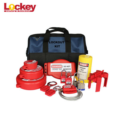 ชุด Lockout การบำรุงรักษาแบบพกพา Lock อุตสาหกรรมออก Tag Out Kits สำหรับไฟฟ้า